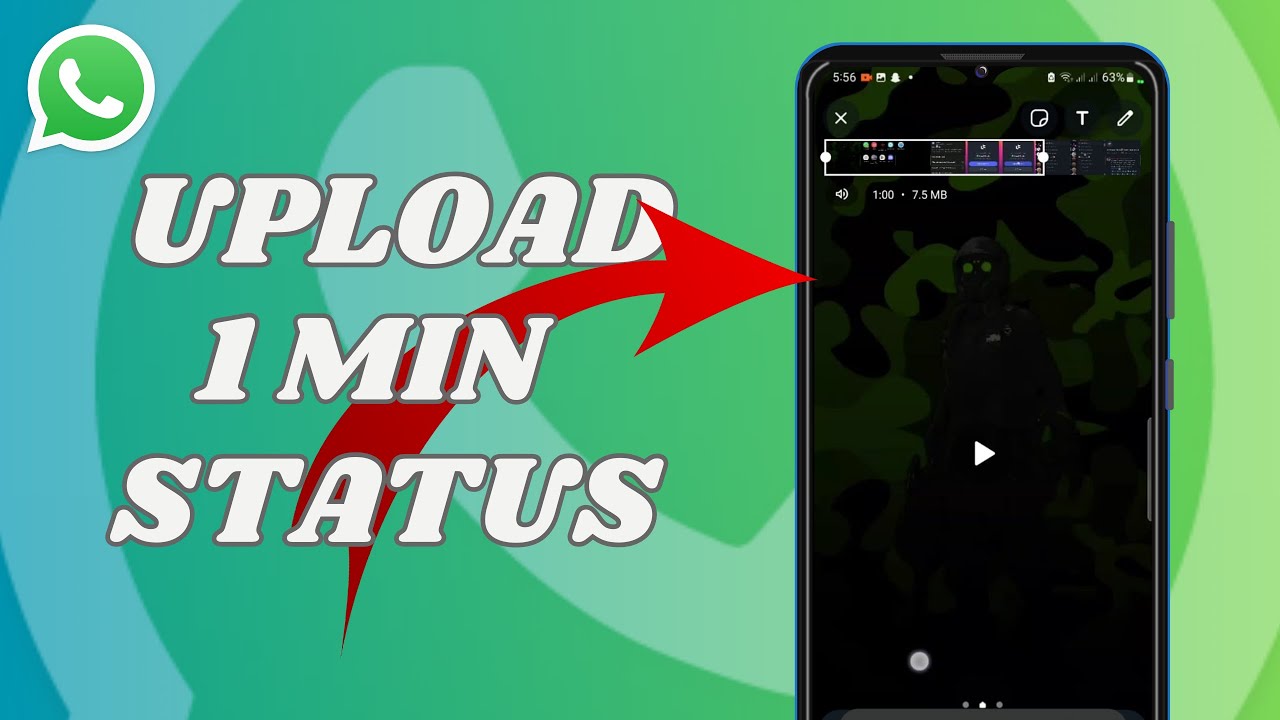 How To Set More Than 30 Seconds Video On Whatsapp Status - YouTube