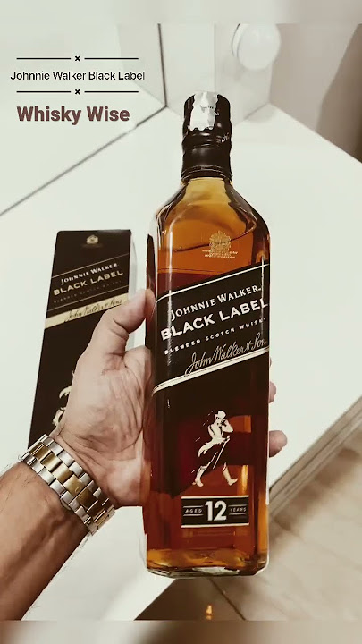 How does Johnnie Walker Black Label Scotch Whisky Looks like ? #WhiskyWise #LuxuryWhisky #shorts