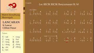 Materi Kendhang Menengah: [3] Lancaran Ricik Ricik Banyumasan SL M