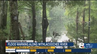 Flood warning issued for Pasco, Hernando County areas near the Withlacoochee River