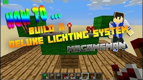 Minecraft Redstone Tutorial-Deluxe Lighting System