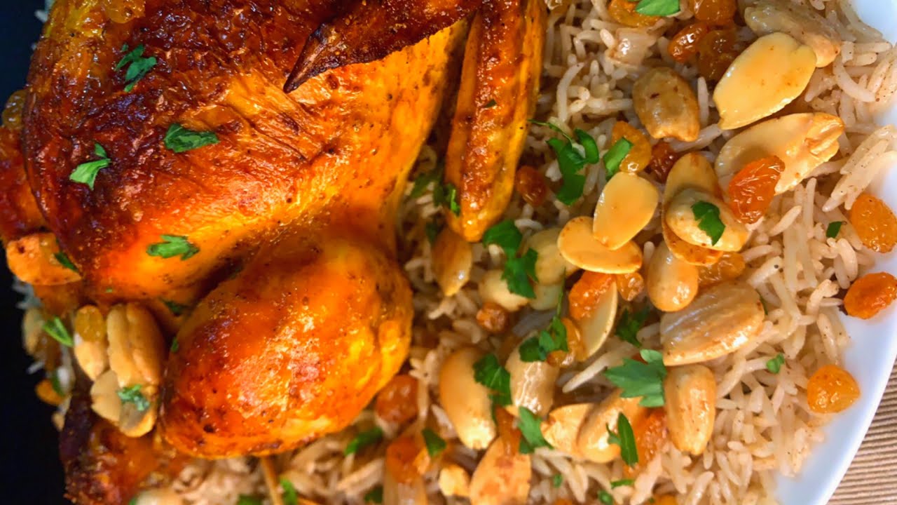 دجاج محشي في الفرن بالارز المبهر و بتتبيلة مميزة | ست الوصفات