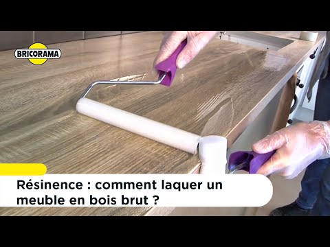 Comment laquer un meuble en bois brut avec Résinence ? | Bricorama