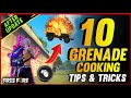 TOP 10 GRENADE COOKING TIPS AND TRICKS IN FREE FIRE [GRENADE TIMER TIPS]
