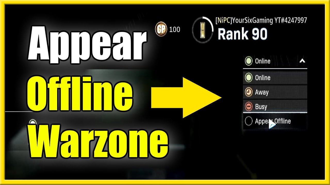 Appear offline in Call of Duty Warzone & Modern PS4, Xbox & - YouTube