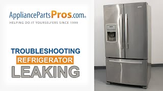 Refrigerator Leaking Water - Top 8 Reasons & Fixes - Kenmore, Whirlpool, Frigidaire, GE & more