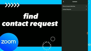 How To Find Contact request On Zoom App