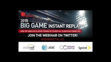iBwave Webinars: Big Game Instant Replay
