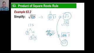 Saxon Math - Algebra 1: 3rd Edition (Lesson 63 - Product of Square Roots Rule, Repeating Decimals)