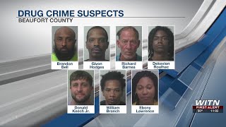 Seven arrested on drug charges in Beaufort County