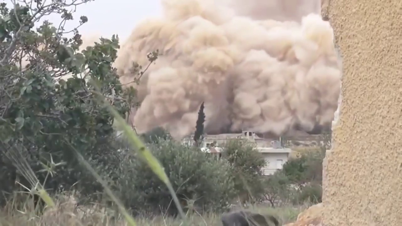 tunnel bombs in Syria