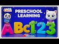 Preschool Learning activities for 3 year olds at home | Learn ABC Phonics Shapes Numbers Colors 🌈