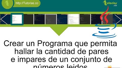 ciclo while – java(cantidad de numeros pares e impares)
