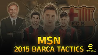 Recreating 2014-15 Barcelona MSN tactics in efootball