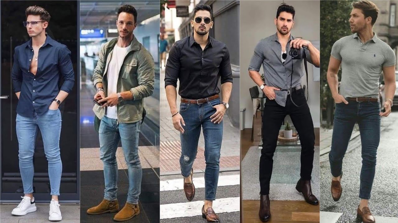 OUTFITS CON JEANS PARA HOMBRES 2023 / LOOKS CON JEANS DE MODA 2023 - YouTube