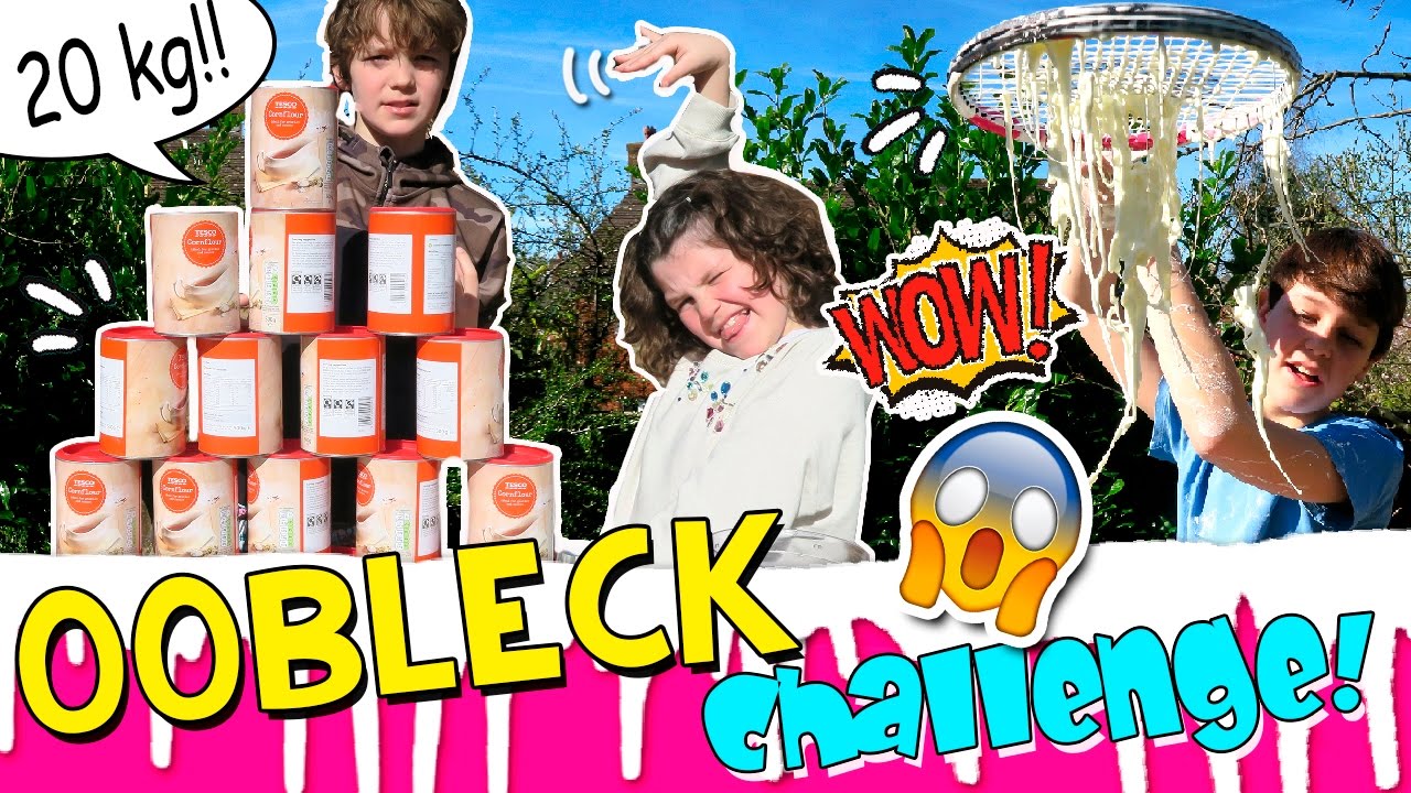 ¡¡EXPERIMENTOS muy LOCOS con 50 KILOS de FLUÍDO no NEWTONIANO!! 😨 ¡OOBLECK Challenge en español! 😱 retrospektive