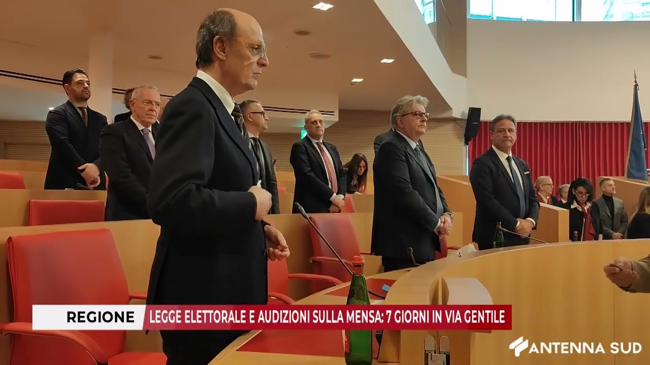 1 MARZO 2026 - REGIONE: LEGGE ELETTORALE E AUDIZIONI, 7 GIORNI IN VIA GENTILE