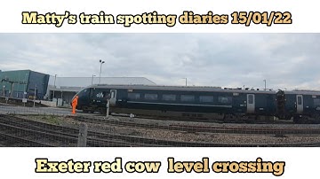 Matty’s train spotting diaries 15/01/22 An hour at Red Cow Level Crossing next to Exeter st David’s