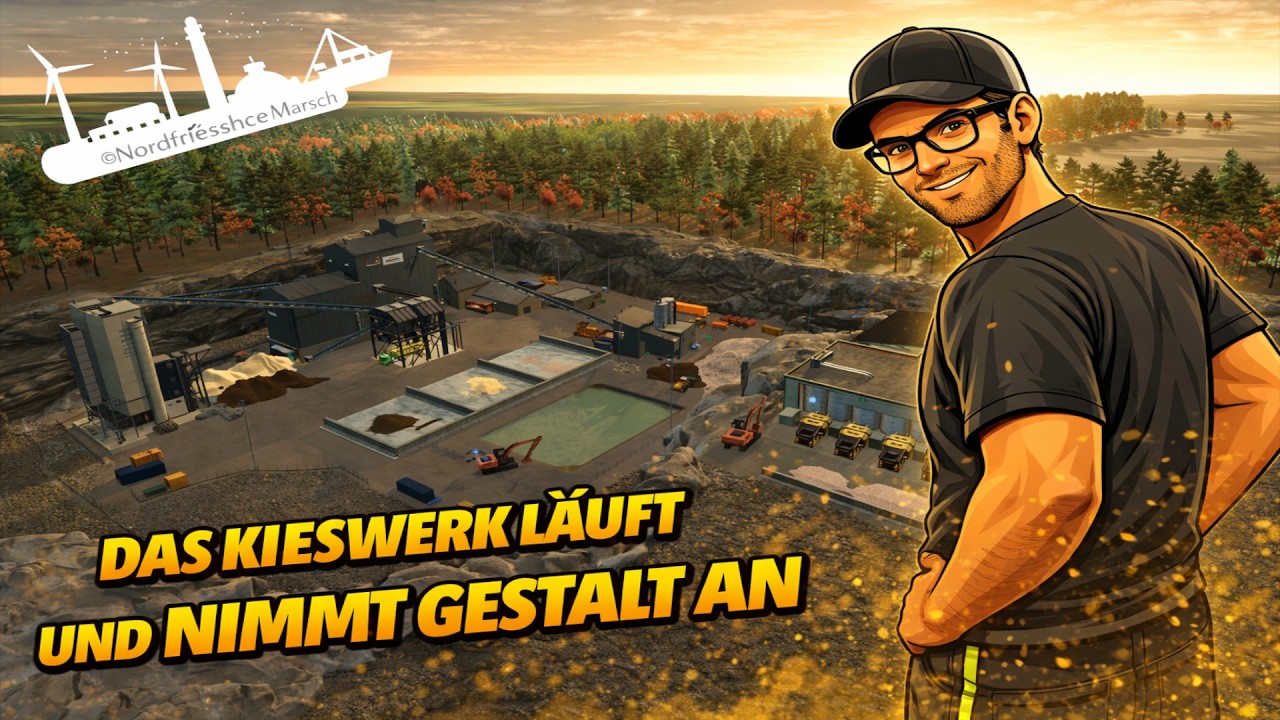 🚜 Das Kieswerk wird langsam🌾 | NF Marsch #39 | LS25