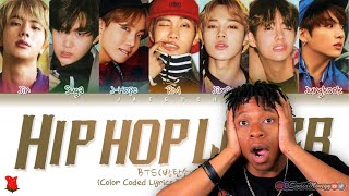 American Rapper's first time hearing BTS - Hip Hop Lover (힙합성애자) (w/ Color Coded Lyrics) | REACTION