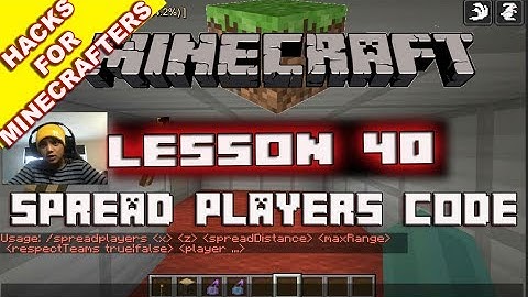 Minecraft HACK Guide 40 The SpreadPlayers Command