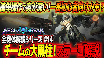 【MechaBREAK】全マップで出せる！？ソロランから固定PTまで引っ張りだこな強機体ステーゴの使い方を解説！メカブレイク初心者向け全機体解説シリーズ その14【STEGO】#PR