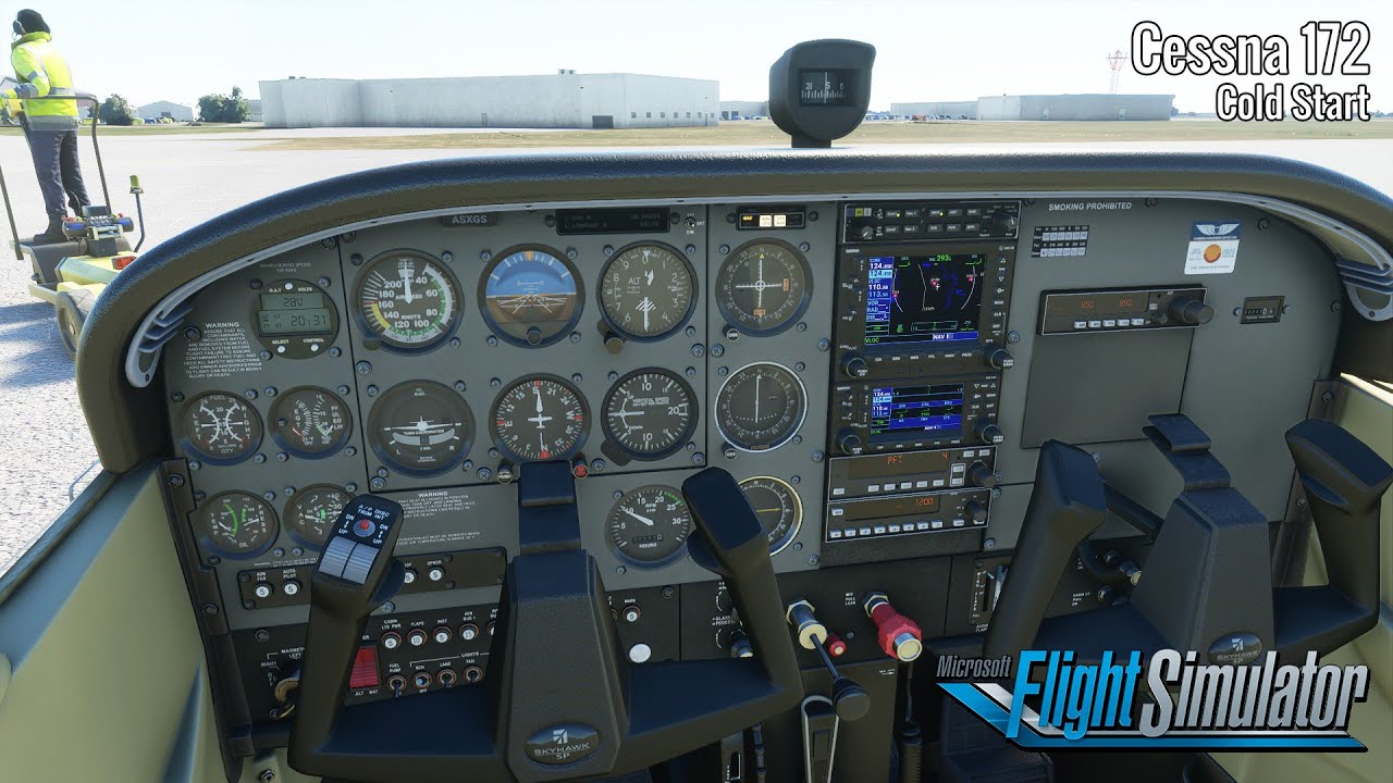 flight simulator cessna 172 cockpit