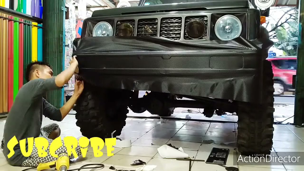 Wrapping bemper mobil  suzuki  jimny  YouTube