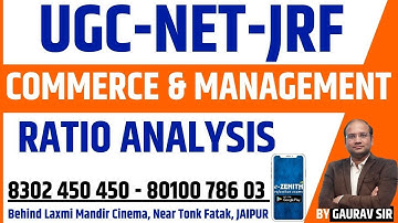 RATIO ANALYSIS (LECTURE-1) | RATIO_ANALYSIS | UGC_NET_JRF_COMMERCE_MANAGEMENT | ZENITH