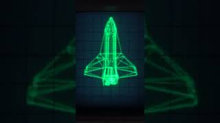 A space shuttle on an analog oscilloscope! Vector graphics from sound :-)