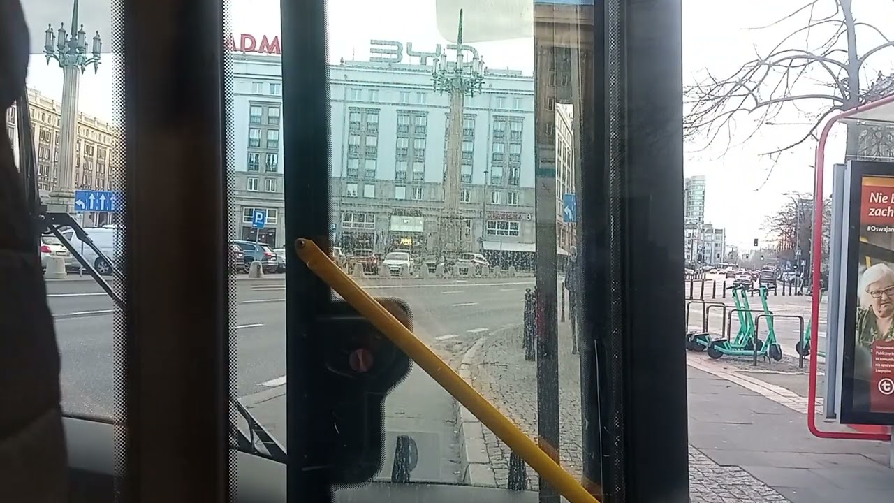 Przejazd Solarisem Urbino 18 III #5458 na linii Z19 w kierunku Stegny