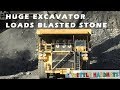 Huge Excavator Loads Blasted Stone - Digging For Gold from Biggest Machines In The World