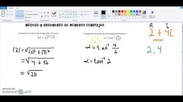 Números complejos: módulo y argumento