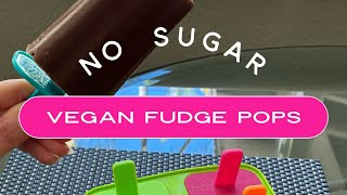 Vegan Fudge Pops No Sugar Popsicles