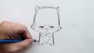 How to Draw a Cartoon Cat (Step by Step)