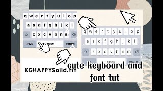 cara buat keyboard IOS tipis / tebel dan font lucu•free to use•tutorial screenshot 4
