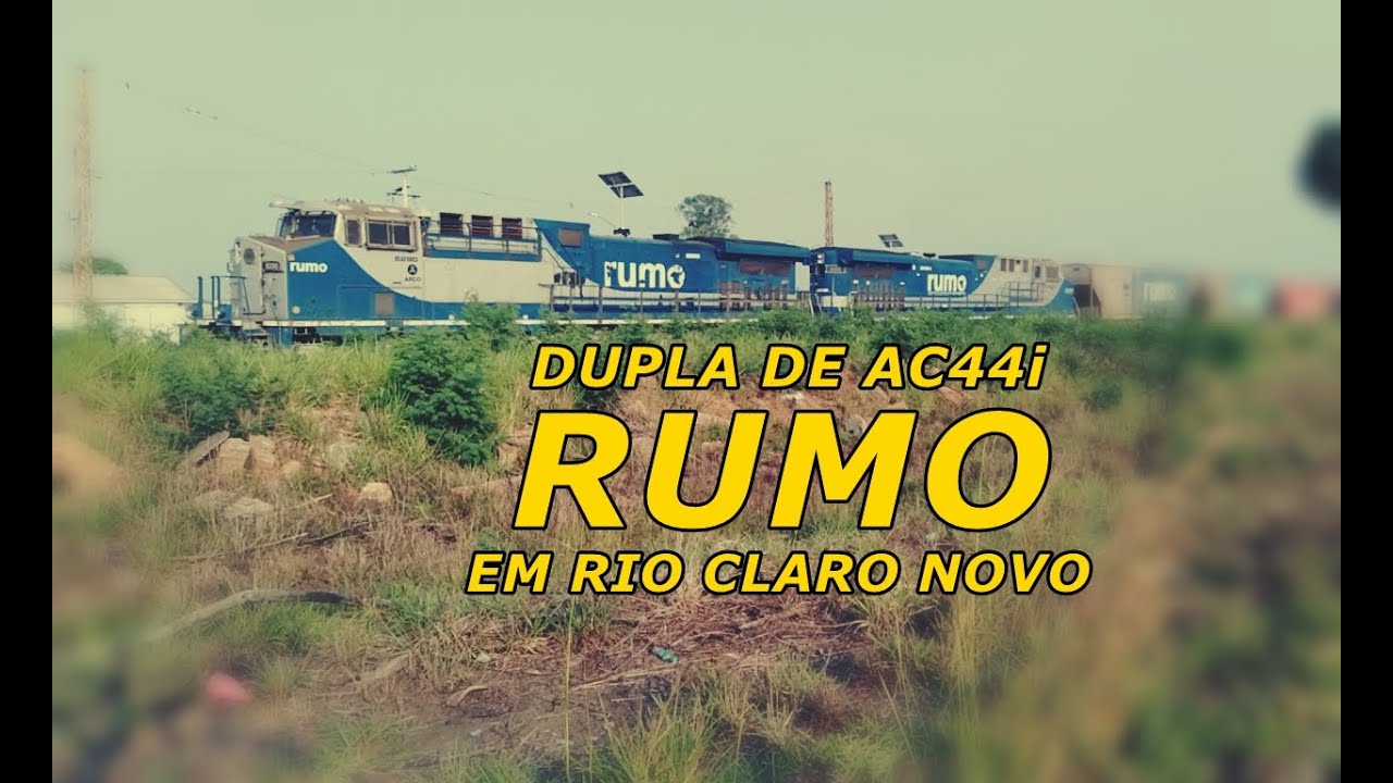 Train Da Rumo TREM da RUMO em RIO CLARO! - YouTube