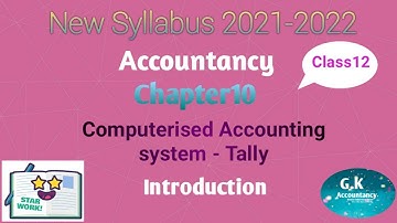 12th Accountancy Chapter10 Introduction