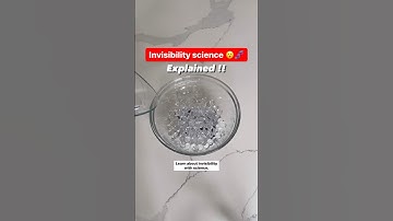 INVISIBILITY is real!! Here is the science 🧬! #scienceiscool