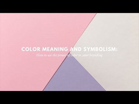 Color Meanings Symbolism Chart