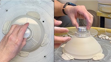 663. Using Spinner/Plexiglas Tools to Trim a Bowl to the Rim with Hsin-Chuen Lin 林新春 修碗坯示範