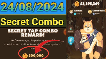 Memefi Daily Secret Combo 24 Aug 2024 | today memefi 5,00,000 coin