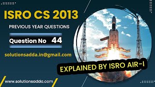 ISRO 2013 | CN | PACKET FILTERING FIRE | ISRO TEST SERIES | SOLUTIONS ADDA | EXPLAINED BY ISRO AIR-1