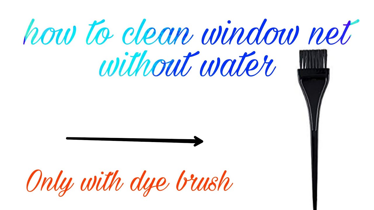 How to clean window net without water - YouTube