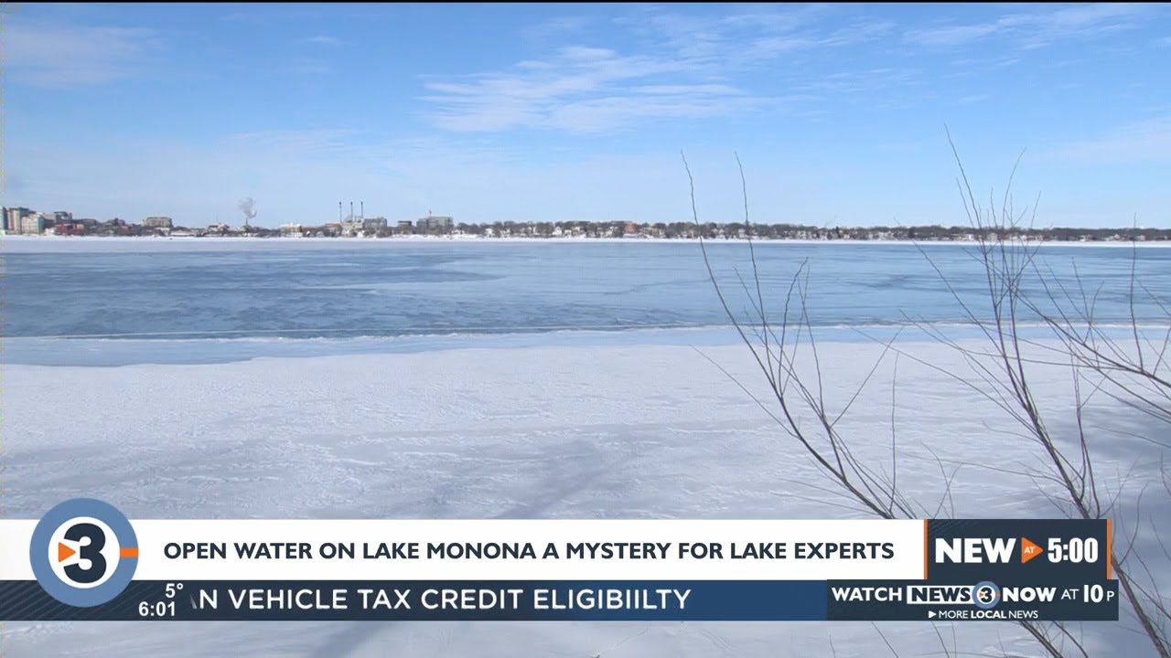 Open water on Lake Monona a mystery for lake experts YouTube