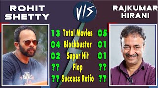 Rohit Shetty Vs Rajkumar Hirani All Movies Box Office, Hit and Flop, Success Ratio, Who is the Best.
