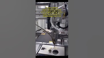 This five axis dispensing machine is currently undergoing debugging.