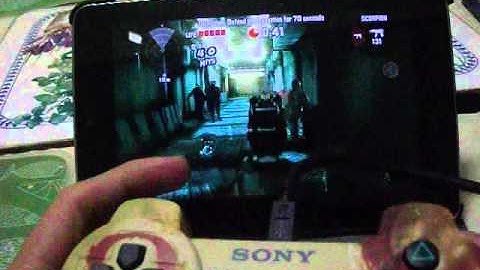 Android Dead Trigger W/ PS3 Controller Nexus 7
