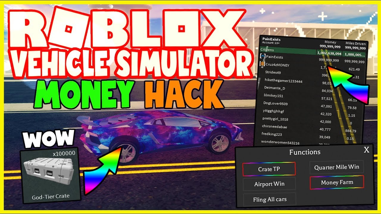 How To Hack Money In Vehicle Simulator Roblox Get A Free Roblox Face