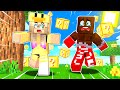 MINECRAFT pero CAEN LUCKY BLOCKS del CIELO 😱 IMPOSIBLE SOBREVIVIR EN ESTE MUNDO!  LYNA Y DANI